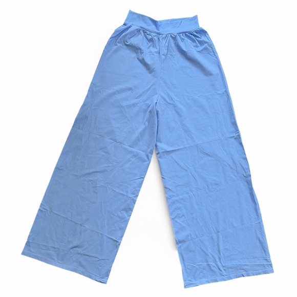 OQQ Pants - OQQ Wide Leg Blue Pants Medium